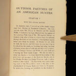 1905 Theodore Roosevelt 1st Outdoor Pastimes of American Hunter Big Game Hunting