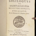 1696 Saint Augustine of Hippo 1st ed Soliloquies Medieval Search for Truth