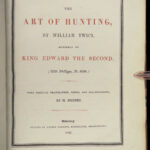 1843 Medieval HUNTS 1ed William Twiti Art of Hunting SECRETS Henry II England