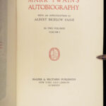 1924 Mark TWAIN Autobiography 1st Missouri Huckleberry Finn Tom Sawyer 2v