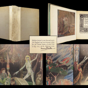 1925 FAUST 1ed Johann Goethe Esoteric Devil SIGNED Harry Clarke ART Illustrated
