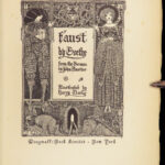 1925 FAUST 1ed Johann Goethe Esoteric Devil SIGNED Harry Clarke ART Illustrated