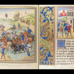 1844 ILLUMINATED Froissart Chronicles Art 1st Medieval 100 Years’ War Chivalry