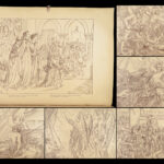1887 FOLIO Rime of Ancient Mariner Coleridge Gustave Dore & Paton Illustrated