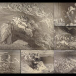 1888 Dante Alighieri Divine Comedy English Inferno Hell Gustave DORE Illustrated