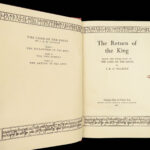 1955 Return of the King 1st ed JRR Tolkien Lord of the Rings Huge MAP Fantasy