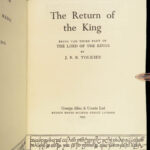 1955 Return of the King 1st ed JRR Tolkien Lord of the Rings Huge MAP Fantasy