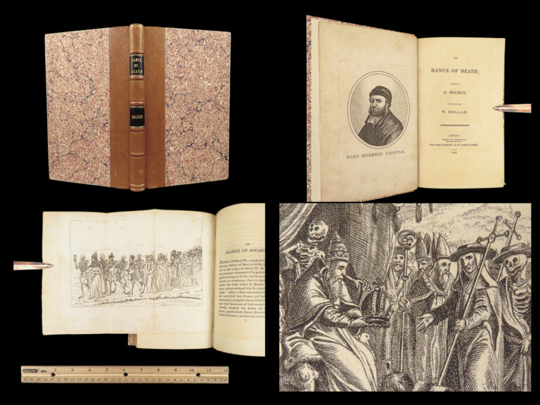 Image of 1804 Dance of Death 1st edition Hans Holbein & Wenceslas Hollar | Occult ART