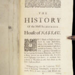1734 House of Nassau 1st History by Breval w/ William of Orange Genealogy RARE