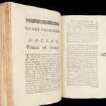 1734 House of Nassau 1st History by Breval w/ William of Orange Genealogy RARE