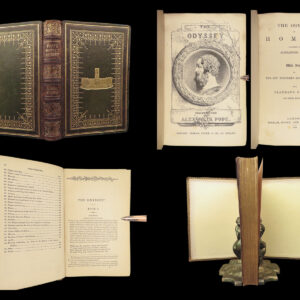 1853 Homer ODYSSEY Greek Mythology English Alexander Pope Buckley Commentary