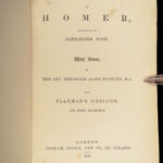 1853 Homer ODYSSEY Greek Mythology English Alexander Pope Buckley Commentary