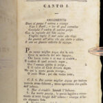 1844 Divine Comedy by Dante Alighieri Commedia w/ Paola Costa Italian Commentary
