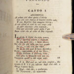 1844 Divine Comedy by Dante Alighieri Commedia w/ Paola Costa Italian Commentary