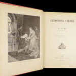 1898 Christopher Columbus by Ricard Voyages HAITI Taino Xaragua French Mame Art