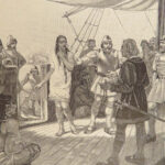 1898 Christopher Columbus by Ricard Voyages HAITI Taino Xaragua French Mame Art