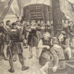 1898 Christopher Columbus by Ricard Voyages HAITI Taino Xaragua French Mame Art