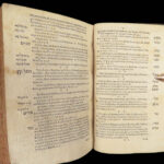 1565 Robert Estienne BIBLE Index PLANTIN Greek Hebrew Latin Aramaic Antwerp RARE