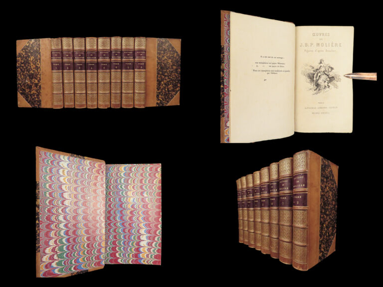 Image of 1872 MOLIERE French Literature Misanthrope School for Wives Theater Pauly 8v SET