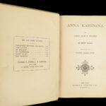 1886 Anna Karenina 1st by Leo Tolstoy | Feminism Romanov Russian Literature