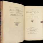 1872 MOLIERE French Literature Misanthrope School for Wives Theater Pauly 8v SET