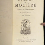 1872 MOLIERE French Literature Misanthrope School for Wives Theater Pauly 8v SET