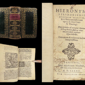 1582 Bible & Letters of Saint Jerome Catholic Church History Asceticism RARE 1st