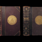 1885 EXQUISITE 1st Civil War Memoirs General Ulysses Grant MAPS 2v Leather Set