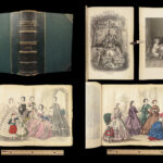 1862 Godey Lady’s Book American FASHION Magazine Illustrated Dress Costume Crafts