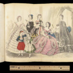 1862 Godey Lady’s Book American FASHION Magazine Illustrated Dress Costume Crafts