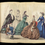 1862 Godey Lady’s Book American FASHION Magazine Illustrated Dress Costume Crafts
