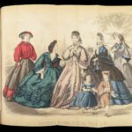 1862 Godey Lady’s Book American FASHION Magazine Illustrated Dress Costume Crafts