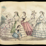 1862 Godey Lady’s Book American FASHION Magazine Illustrated Dress Costume Crafts