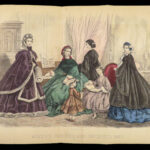 1862 Godey Lady’s Book American FASHION Magazine Illustrated Dress Costume Crafts