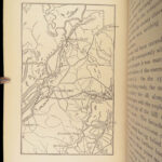 1885 EXQUISITE 1st Civil War Memoirs General Ulysses Grant MAPS 2v Leather Set