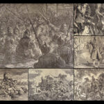 1885 EXQUISITE British Battles on Land & Sea Illustrated England Military WAR 4v