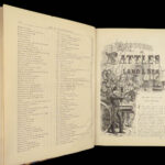1885 EXQUISITE British Battles on Land & Sea Illustrated England Military WAR 4v