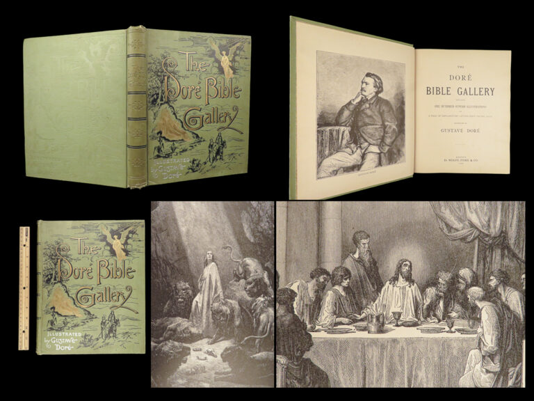Image of 1888 BIBLE Gallery Gustave Dore ART Illustrated Old/New Testament Bible Scenes
