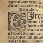 1520 Thomas Aquinas Quodlibets post Incunable Catholic Bible Theology Giunta RARE