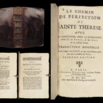 1690 Catholic Saint Teresa Avila Way of Perfection Mystic Spanish Carmelite Nun