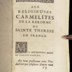 1690 Catholic Saint Teresa Avila Way of Perfection Mystic Spanish Carmelite Nun
