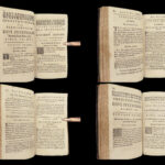 1694 LAW Justinian Institutes Codex Rome Corpus Juris Ferriere Commentary 2v