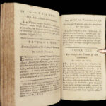 1694 LAW Justinian Institutes Codex Rome Corpus Juris Ferriere Commentary 2v