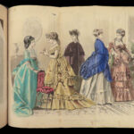 1869 1st ed Peterson’s Magazine | American FASHION Clothing Hairstyles Crafts