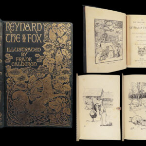 1895 Reynard the Fox 1st Summerly Reineke Fuchs Frank Calderon ART Fine BINDING