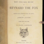 1895 Reynard the Fox 1st Summerly Reineke Fuchs Frank Calderon ART Fine BINDING
