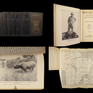 1925 Works of Theodore Roosevelt Hunting African Game Trails Brazil 6v SET