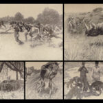 1925 Works of Theodore Roosevelt Hunting African Game Trails Brazil 6v SET