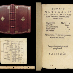 1544 Aristotle Naturalis Philosophiae w/ Wildenberg Commentary | FINE BINDING