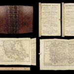 1774 Homer ILIAD Mythology Samuel Clarke Latin Greek Trojan War MAPS 2v SET